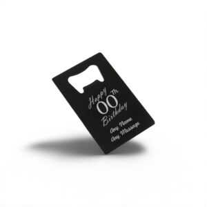 Custom Black Card Bottle Openers