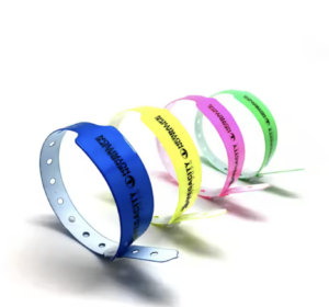 Bold Text Vinyl Wristbands
