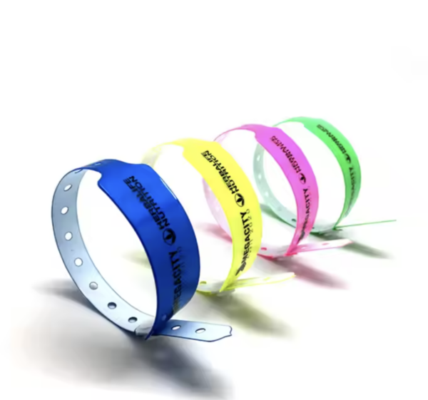 Custom Full Color 1" Bold Text Wristbands