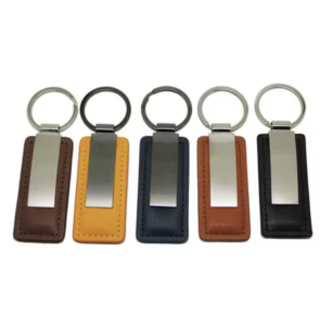 Custom Leather Tag Keychains