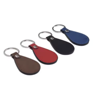 Custom Square Leather Keychains