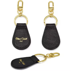 Custom Curved Rectangle Leather Keychains