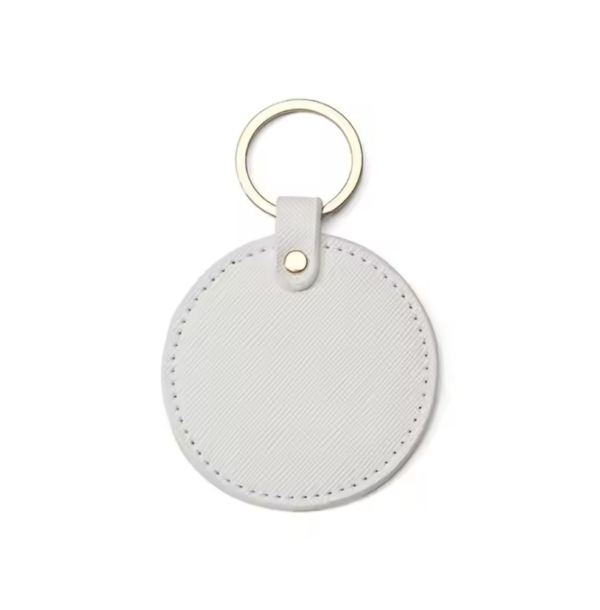 Custom Circle Leather Keychains - Image 4