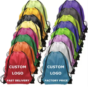 Custom Super Economy Drawstring Bags