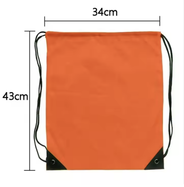 Custom Super Economy Drawstring Bags - Image 3