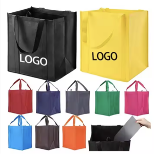 Custom Flat Pocket Non Woven Tote Bags
