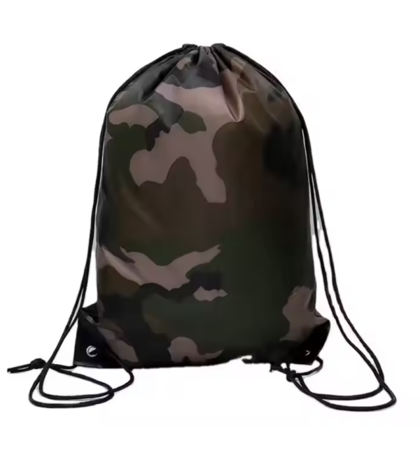 Custom Camouflage Drawstring Bags