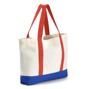 Two Tone Cotton Canvas Tote Bags