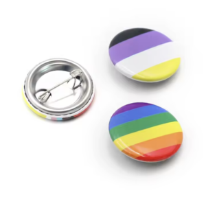 Custom School Rainbow Button Badges