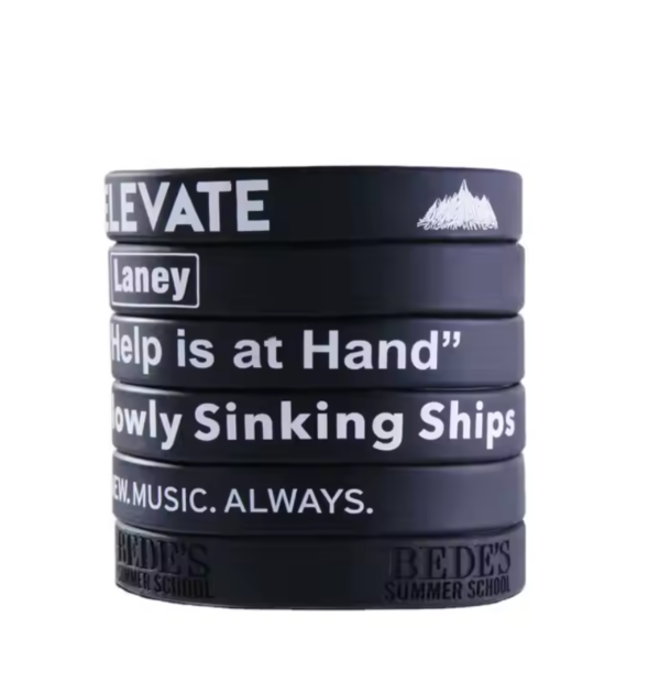 Black Silicone Wristbands