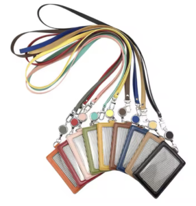 All Colours Quality Leather Lanyards Id Card