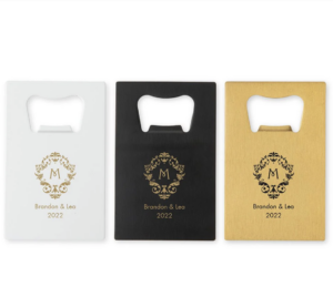 Custom Gold Card Bottle Openers