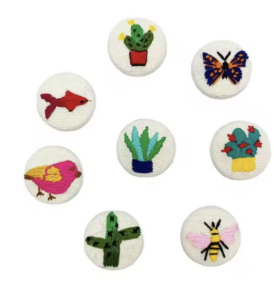 Custom Embroidery Button Badges