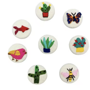 Custom Embroidery Button Badges