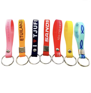 Silicone Wristband Keyring