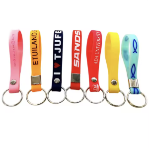 Silicone Wristband Keyring
