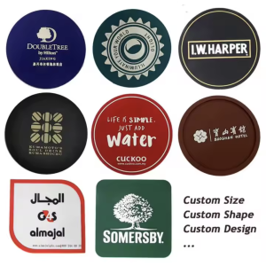 Custom Vinyl Branded Coasters
