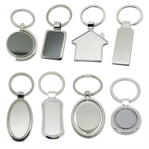 Custom Spinning Oval Metal Keychains