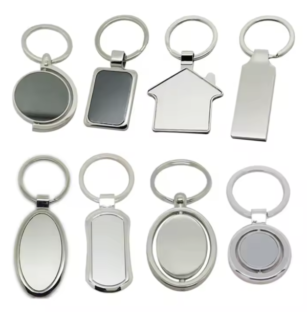 Custom Spinning Oval Metal Keychains