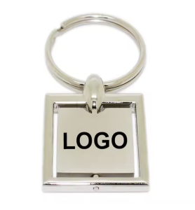 Custom Spinning Square Metal Keychains