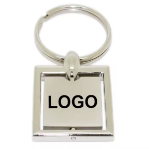 Custom Spinning Square Metal Keychains