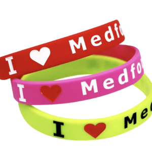 Custom Debossed Color Filled Wristbands