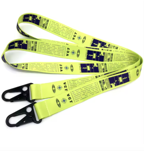 Polyester Lanyard For Id Blank Bulldog Clips