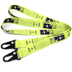 Polyester Lanyard For Id Blank Bulldog Clips