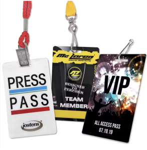 Professional Custom logo Event Badges Lanyards