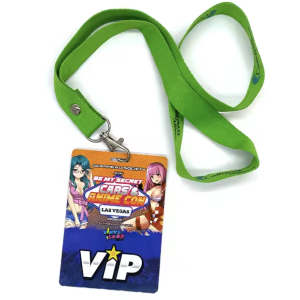 Card Plastic Badge Backstage Pass Lanyard