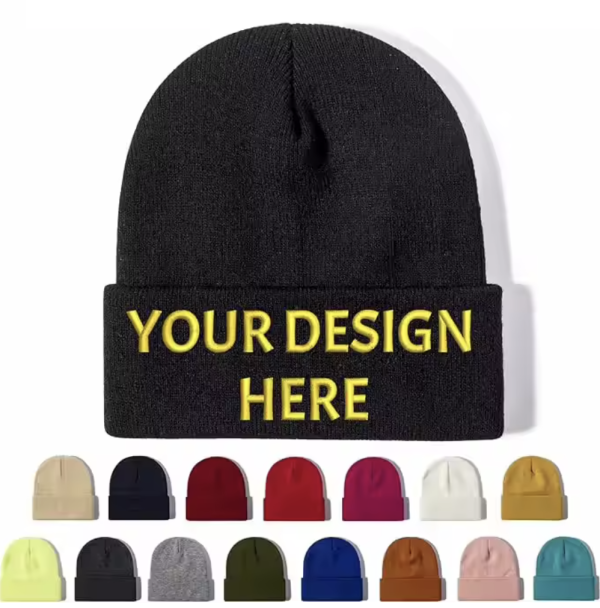 Cotton Beanies Your Logo - Image 2