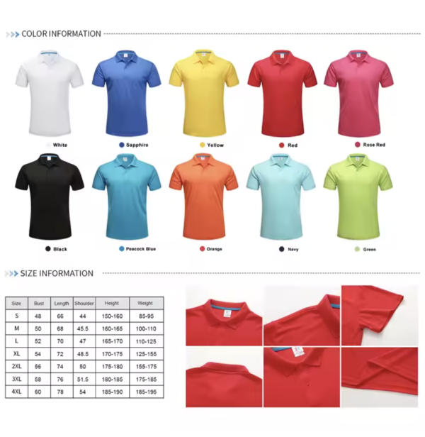 Custom Breathable Polo Shirts - Image 2